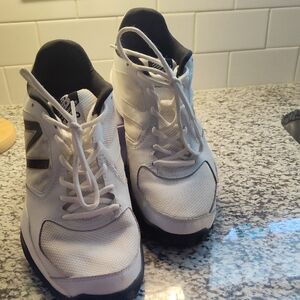 New Balance White and Black Athletic Shoes